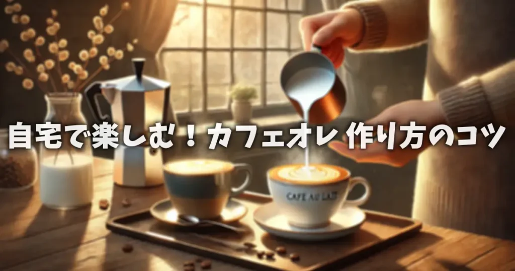 自宅で楽しむ！カフェオレ 作り方のコツ