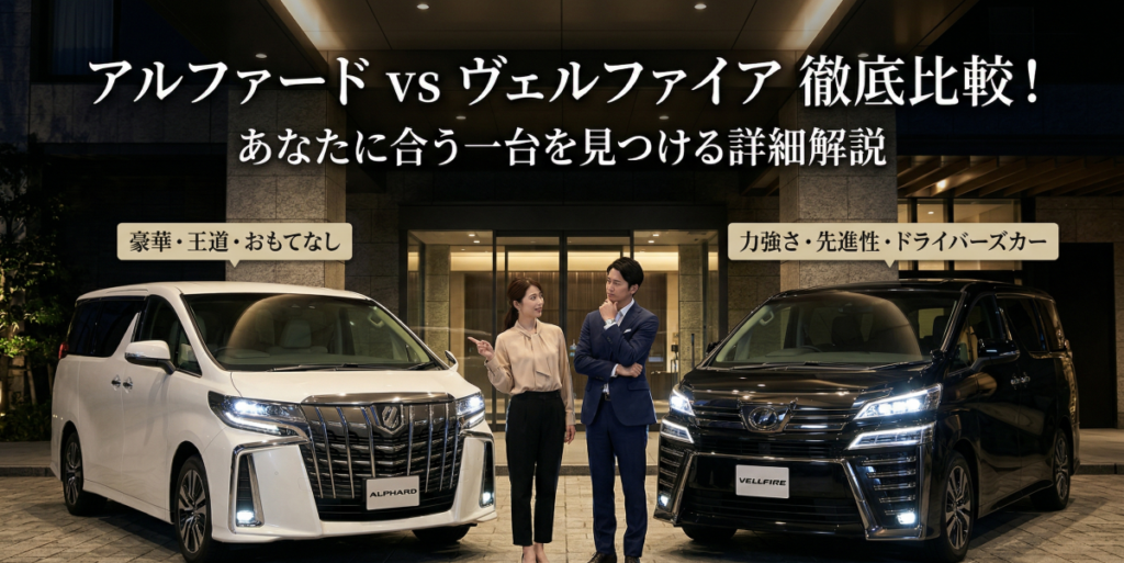 アルファードとヴェルファイアの違いを徹底比較！デザインから乗り心地まで、あなたに合う一台を見つけるための詳細解説