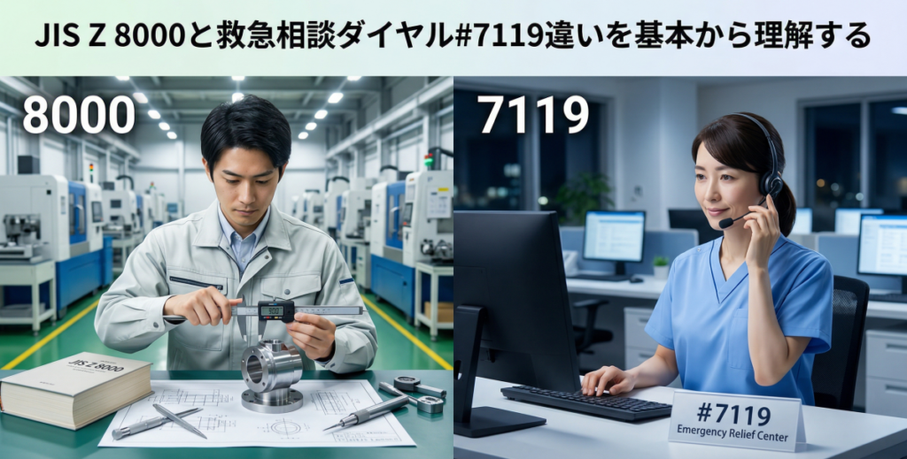 JIS Z 8000と救急相談ダイヤル#7119違いを基本から理解する