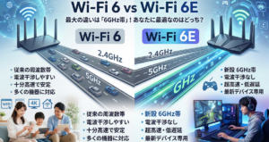 wifi6と6eの違いを徹底解説！あなたの環境に最適なのはどっち？