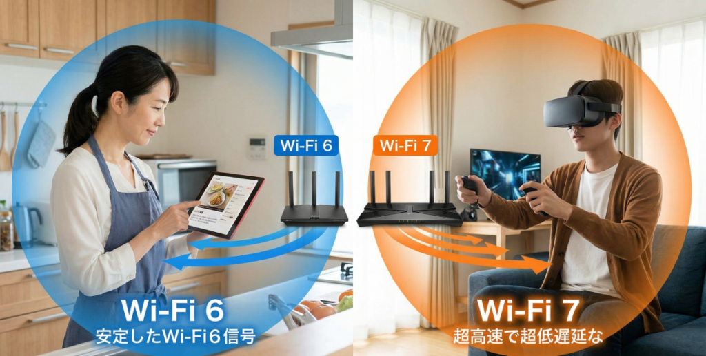 あなたの利用シーンに最適解は？WiFi6とWiFi7の違いから考える選び方