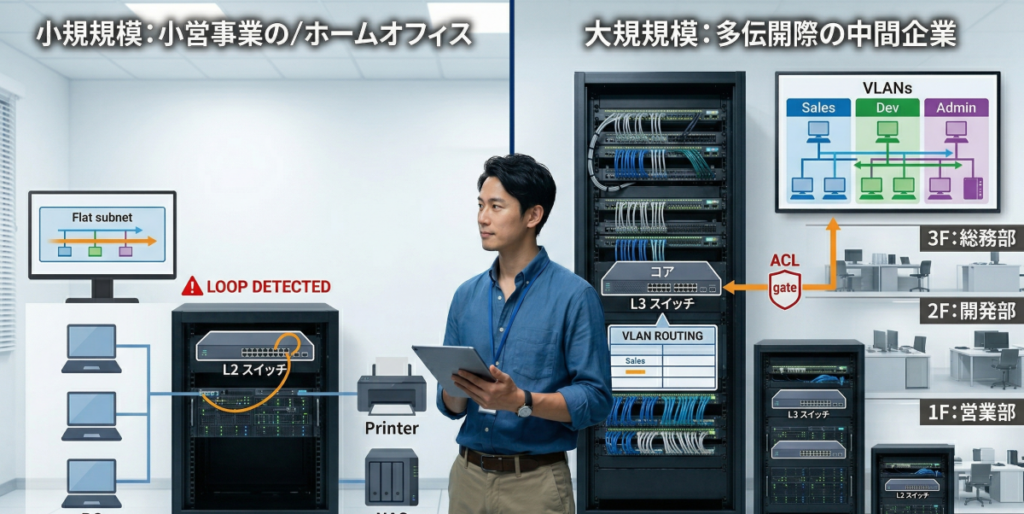 実践！L2スイッチとL3スイッチ違いを活かす選び方と使い方