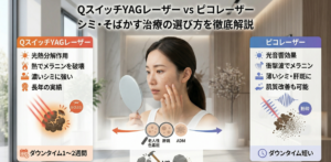 QスイッチYAGレーザーとピコレーザーの違いは？シミ・そばかす治療の選び方を徹底解説