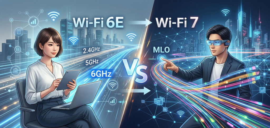 wifi 6e 7 違いを徹底比較！基本性能から未来の可能性まで