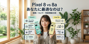 グーグルピクセル8と8aの違いを徹底比較！価格、カメラ、性能…あなたに最適な一台はこれ