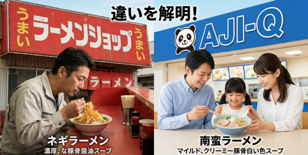 ラーメンショップとAJI-Qの違いから見るそれぞれの魅力