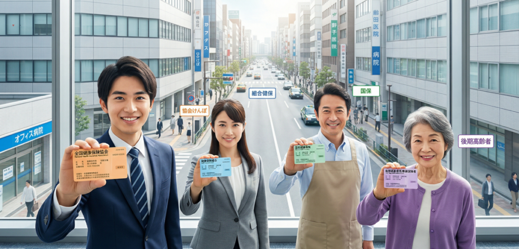 保険証の色が違う意味とは？発行元（保険者）の違いが色の違い