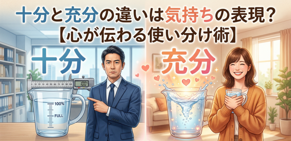 十分と充分の違いは気持ちの表現？【心が伝わる使い分け術】