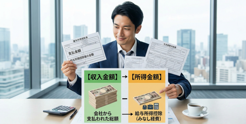 収入金額と所得金額の基本的な違いを年末調整の視点から解説