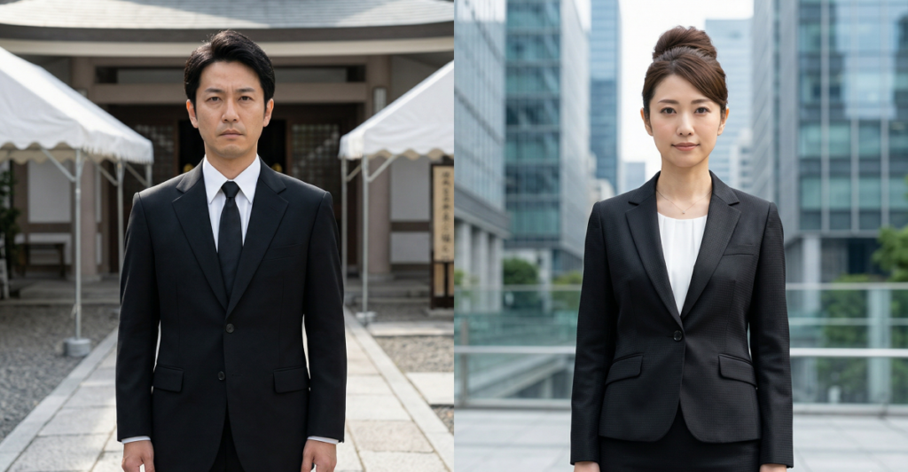喪服とスーツの違いがわからないあなたへ贈る【見た目の違い徹底比較】