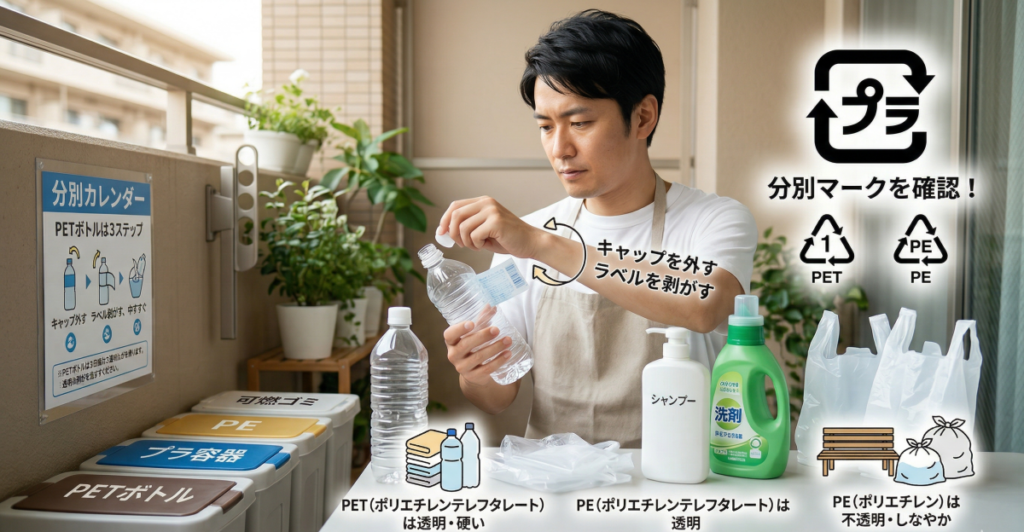 実践編！PEとPETの違いを見極め、正しくゴミを出す方法