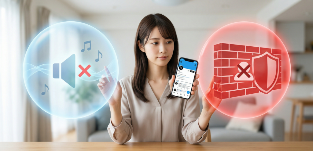 Xにおけるミュートとブロックの違いを徹底解説