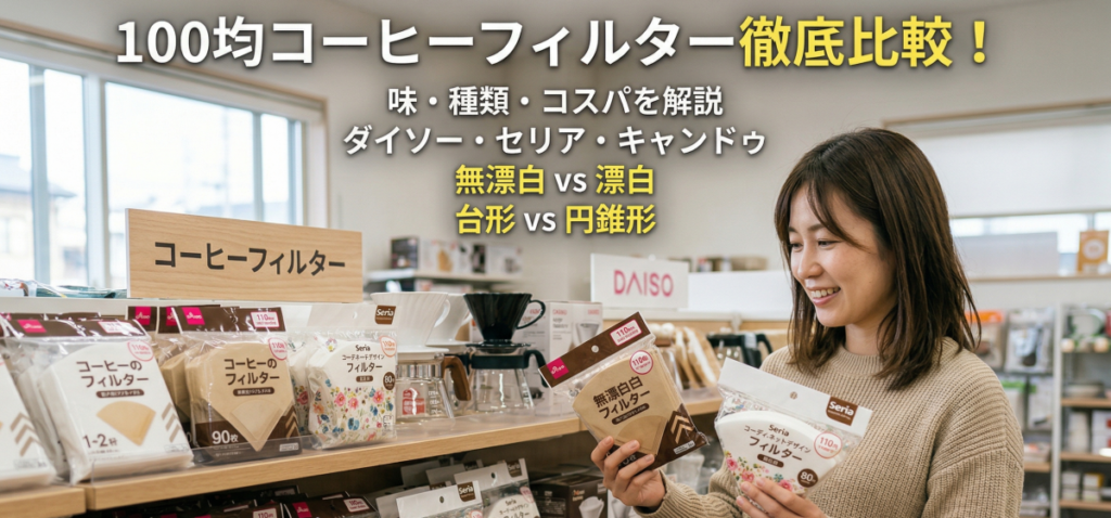 コーヒーフィルターの違いは100均でどう変わる？味・種類・コスパを徹底解説